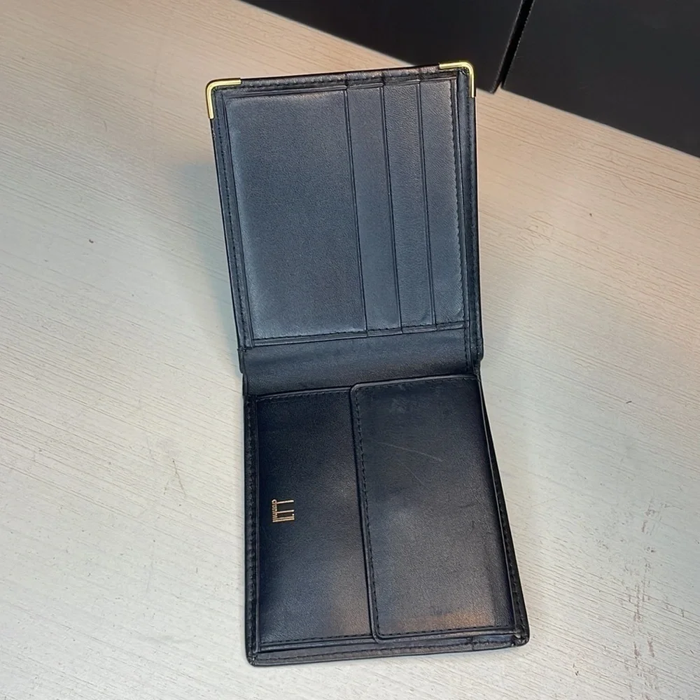 Dunhill Wallet Black Leather Wallet Men’s Dunhill BiFold Wallet Men’s Wallet 🪪 🔥